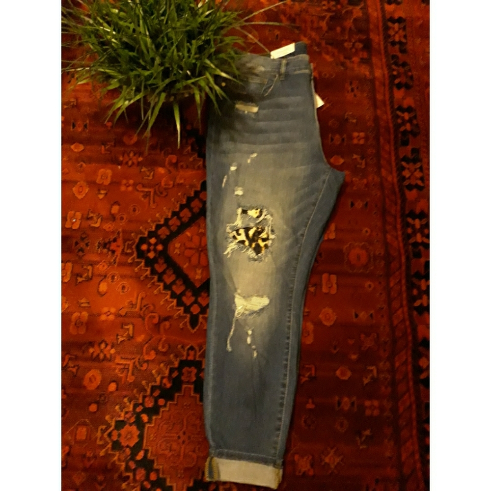 ♥️16W18W Plus♥️Judy Blue Leopard Patch - Picture 6 of 8